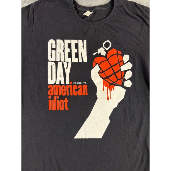 VTG Green Day American Idiot Album Graphic T-Shirt Men's M Punk Rock Band Tee - Picture 2 of 6